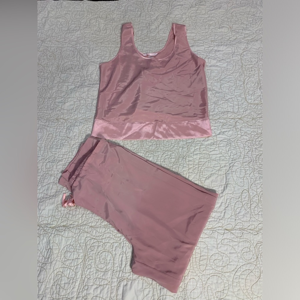 Victoria's Secret Women's Pink Pajamas Satin Vintage 2001 Size Large